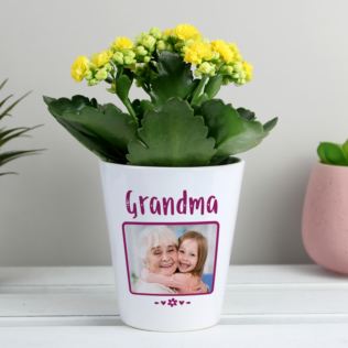 Personalised Grandma Photo Plant Pot Product Image