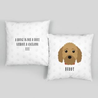 Personalised Cockapoo Dog Cushion Product Image