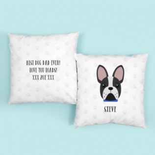 Personalised French Bulldog Dog Cushion Product Image