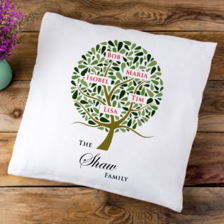 Family Tree Personalised Cushion Product Image