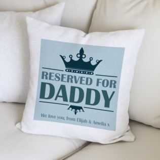 Reserved For Daddy Personalised Cushion Product Image