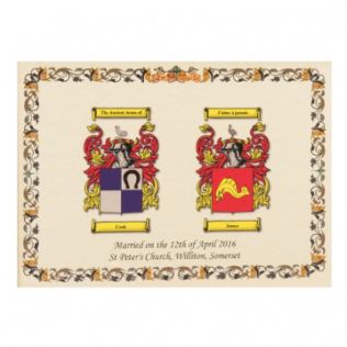 Double Coat Of Arms Print - Unframed Product Image