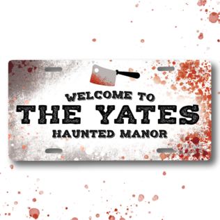 Personalised Haunted Halloween House Sign Product Image