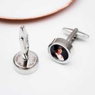 Personalised Secret Message Photo Cufflinks Product Image