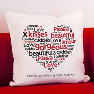 Heart of Words Personalised Cushion Product Image