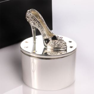 Engraved High Heeled Shoe Trinket Box Product Image