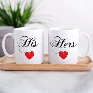 Valentines Couple Personalised Mugs Product Image