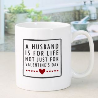 Personalised Husband For Life Valentine's Day Mug Product Image