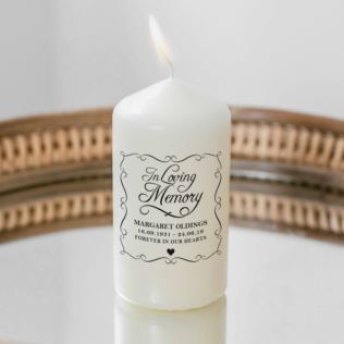 Personalised In Loving Memory Candle Product Image