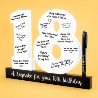 18th Birthday Signature Numbers Product Image