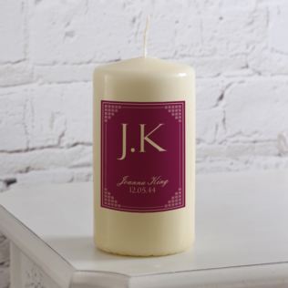 Personalised Initials Candle Product Image