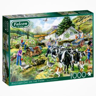 Another Day on the Farm 1000 Piece Falcon Jigsaw Puzzle Product Image