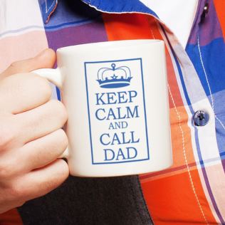Keep Calm and Call Dad Personalised Mug Product Image