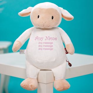 Personalised Embroidered Cubbies Lamb Soft Toy Product Image