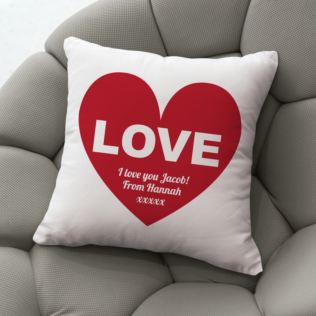 Personalised Love Cushion Product Image