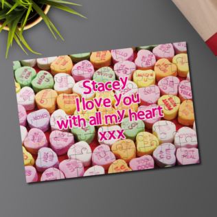 Sweet Heart Message On A Jigsaw Product Image