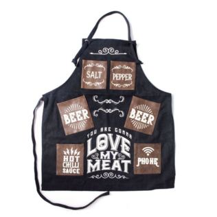 Man Canvas Apron - Love My Meat Product Image