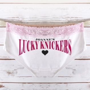 Personalised Lucky Knickers Ladies Hipster Briefs Product Image