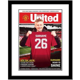 Personalised Football Team Magazine Cover - Framed Product Image