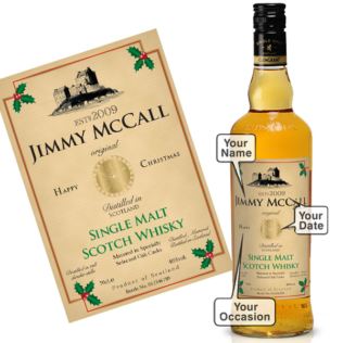 Personalised Christmas Malt Whisky Product Image