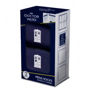 Men's Doctor Who Tardis Socks Gift Set Product Image