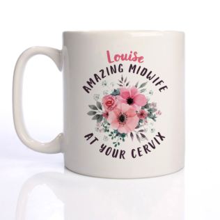 Personalised Amazing Midwife At Your Cervix Mug Product Image