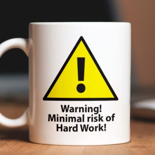 Personalised Minimal Work Mug Product Image