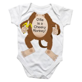 Personalised Cheeky Monkey Baby Grow Product Image
