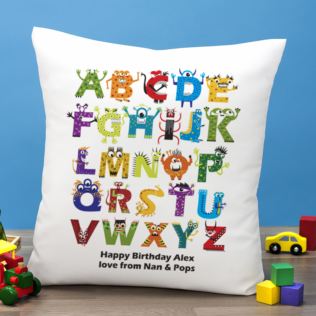 Personalised Monster Alphabet Cushion Product Image