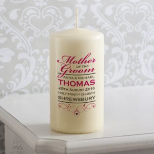 Personalised Mother Of The Groom Candle Product Image