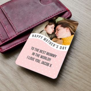 Personalised Mother's Day Metal Wallet Photo Card Product Image