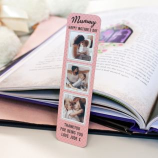 Personalised Happy Mother's Day Multi Photo Upload Bookmark Product Image