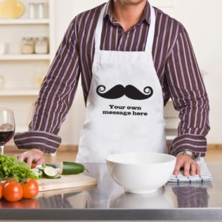 Personalised Moustache Apron Product Image