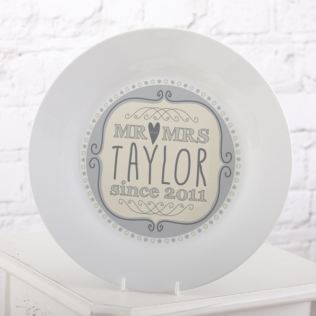 Personalised Mr & Mrs Since Plate Product Image