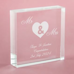 Mr & Mrs Keepsake Product Image