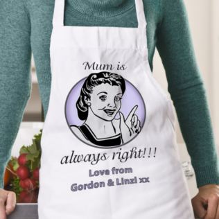 Mum Is Always Right Apron Product Image