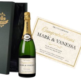 Personalised New Baby Champagne Product Image