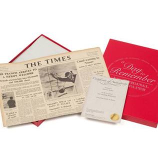 55th (Emerald) Anniversary - Gift Boxed Original Newspaper Product Image