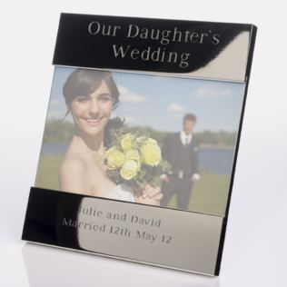 Engraved Our Daughters Wedding Photo Frame Product Image