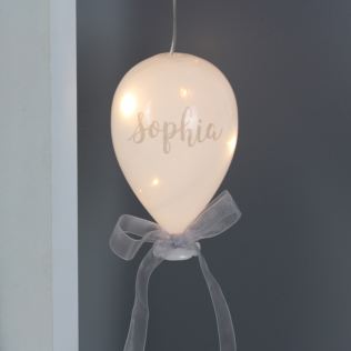 Personalised Message LED Hanging Glass Balloon Product Image