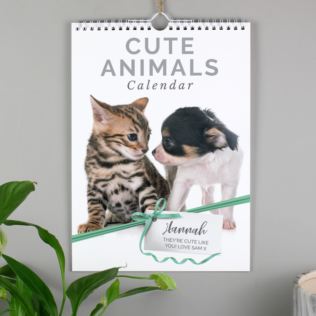 Personalised A4 Cute Animals Calendar Product Image