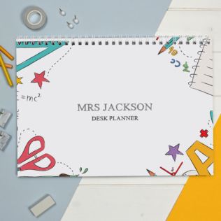 Personalised Teacher A4 Desk Planner Product Image