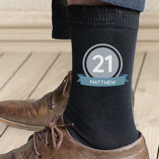 Personalised Birthday Men's Socks Product Image