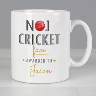 Personalised No.1 Cricket Fan Mug Product Image