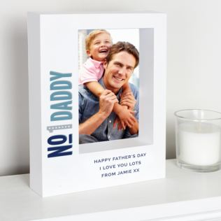 Personalised No.1 Daddy 5x7 Box Photo Frame Product Image