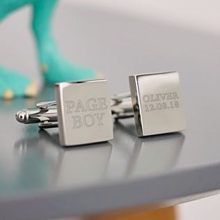 Curaçao Sterling Silver Flag Cufflinks in Engraved Personalised Box Curaçao Sterling Silver Flag Cufflinks in Engraved Personalised Box