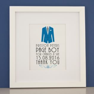 Personalised Page Boy Framed Print Product Image