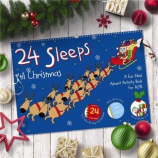 24 Sleeps Til Christmas Advent Book - Personalised Product Image