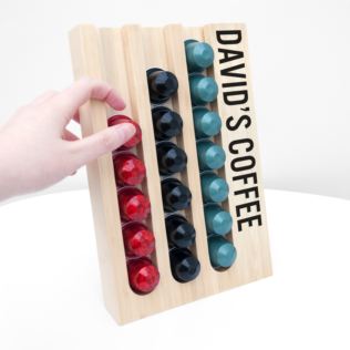 Personalised Bamboo Nespresso Coffee Pod Holder Product Image