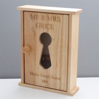 Personalised Wooden Key Cupboard Product Image